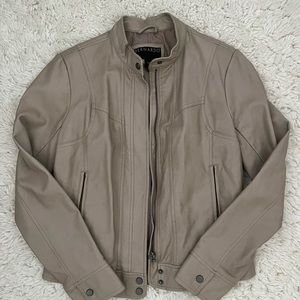 Bernardo Tan Leather Jacket